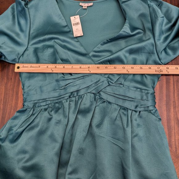 Anthropologie Nikasha Embroidered Satin Dress - Picture 9 of 13